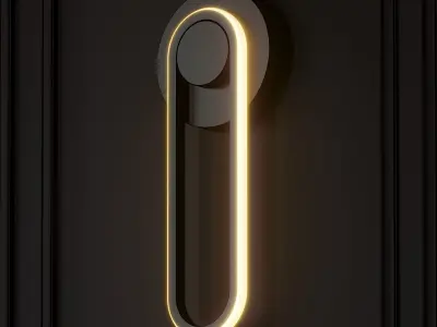 Modern Iron Wall Lamp 3D model