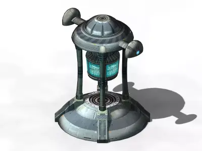 Spacecraft - small ground construction 08 3D model