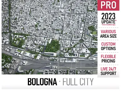 Bologna  Low-poly 3D model