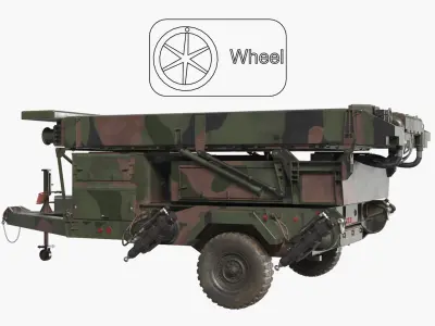  AN-TPS-80 Mobile Ground Air Radar System Rigged 