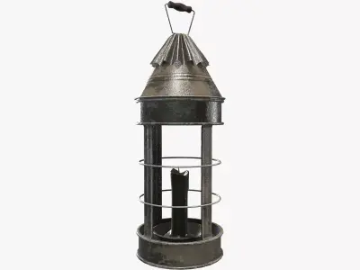 Medieval Lantern V02 Low-poly 3D model