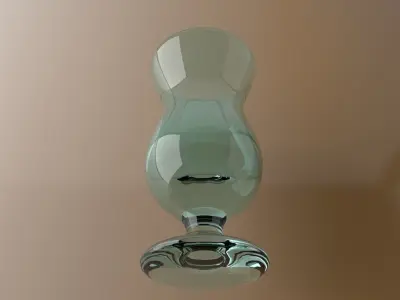 Glass vase Free low-poly 3D model