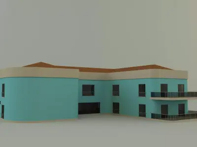Main building 3D model