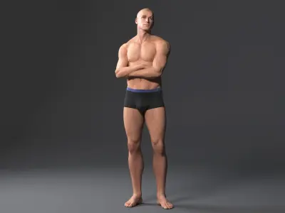  Realistic Rigged Man Vray &amp; MentalRay 