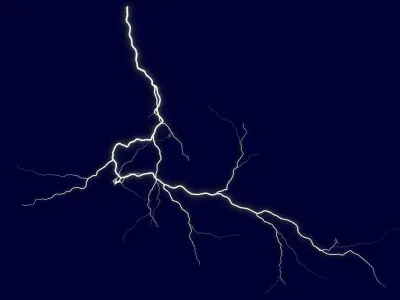 Realistic 3D Lightning CA-08 Low-poly 3D model