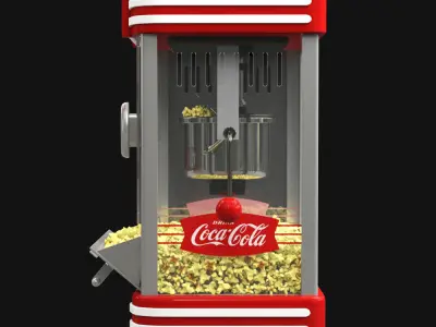 Nostalgia Coca Cola Ounce Kettle Popcorn Maker 3D model