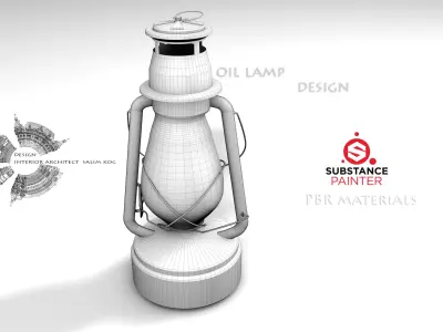 oil lamp 3D model