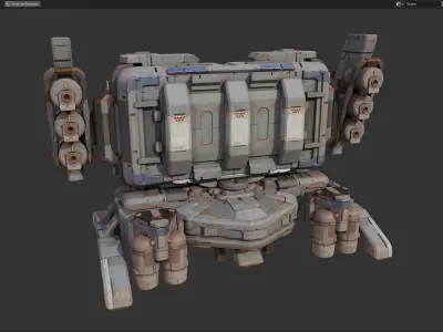 scifi-model546 robot 3D model