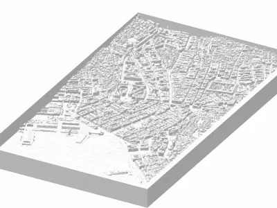 Trieste City Center 3D model