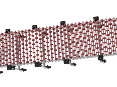 Folding Telescopic Roller 3D model