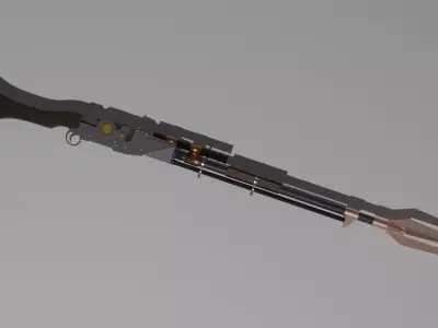 Mandos Amban Disruptor Blaster 3D model