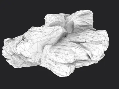 Rock 7-7 Low-poly 3D model