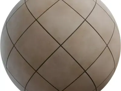 Beige Ceramic Floor Tiles PBR Texture Texture