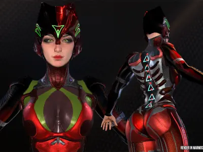 Low-Poly Game Ready PBR 3D Character is BABYPOOL Helmet Low-poly 3D model