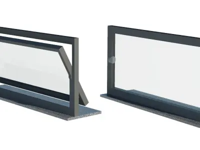 Pivot Window Horizontal Axis 3D model