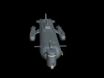 OKEANOS  the mega sub 3D model
