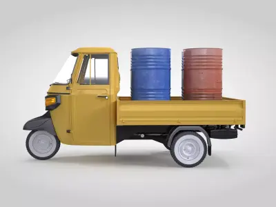 Piaggio Ape with Cargo 3D model