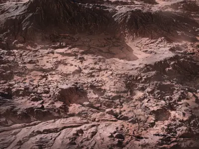 cinematic rocky terrain 4k 3D model