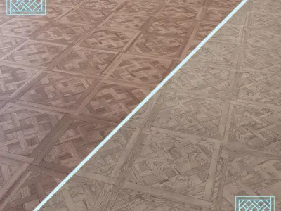 Parquet - Laminate - Wooden floor 2 in 1 Low-poly 3D model 165