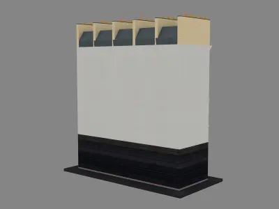 Typical Parisian Apartment 3d Building 07 3D model