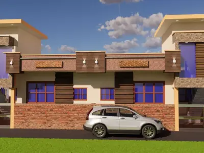 MODERN HOUSE EXTERIOR DESIGN 3D model