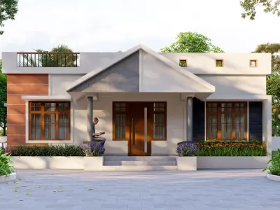 Single storey house design file for sale 3D model