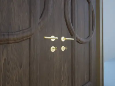 Custom Door 3D model