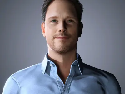 Chris Pratt Character Low-poly 3D model