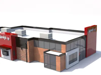 Wendys Restaurant 3D model