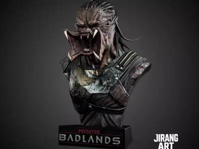 Predator Badlands  Bust Model for Collectibles and Printing 3D print model