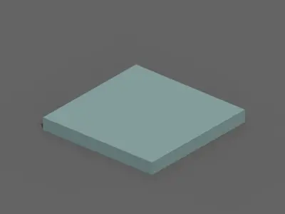 Ground Voxel Free low-poly 3D model