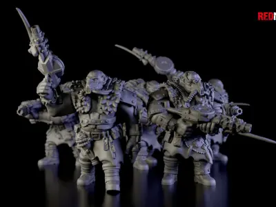 Squad of Abhuman Giants - Imperial Force 3D print model