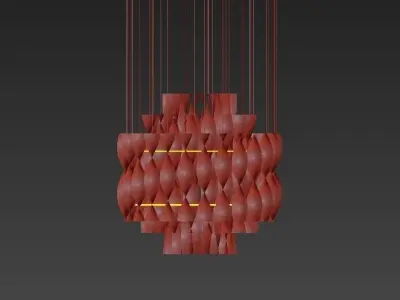Aura chandelier 3D model
