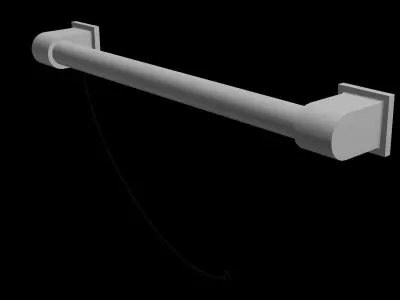 Florescent Tube Light Low-poly 3D model