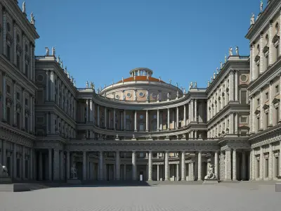 Courtyard of a Royal Palace 3D model