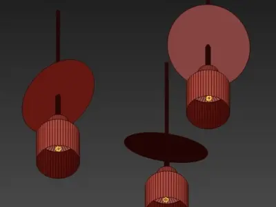 Jacksons Three Ceiling Lamps 3D model buy
