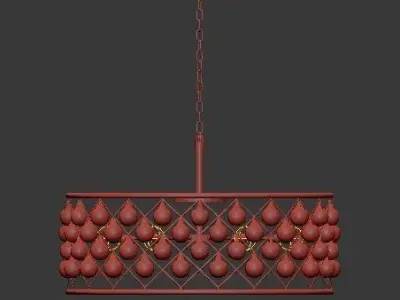 SPENCER HOOP CHANDELIER 2 3D model