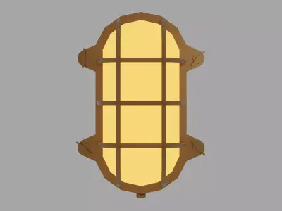 Boat lamp Low-poly 3D model