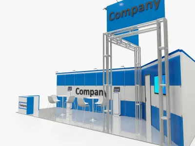 Exhibition stand 11 3D model