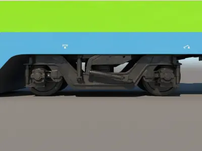 Stadler Dosto Double Decker Passenger Train 3D model