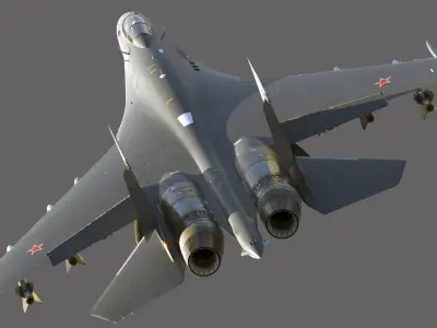  Su-35 Russian air-defense fighter Flanker-E 