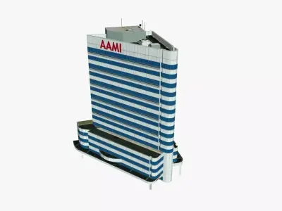 500 Queen Street Low-poly 3D model