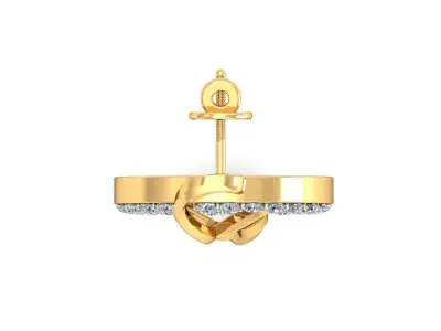 EARRING TWIN HEART  3D print model