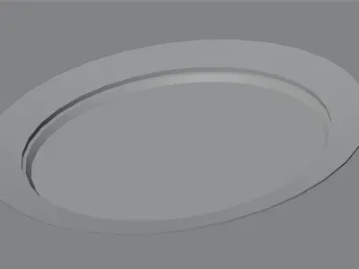 Silver Plate Free 3D model