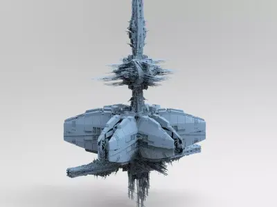 Revolving Gravity generator City 1 3D model