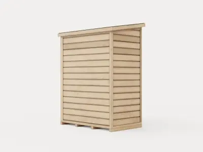 Bin Store Low-poly 3D model