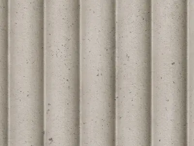 Fluted plaster 01 - Seamless Texture