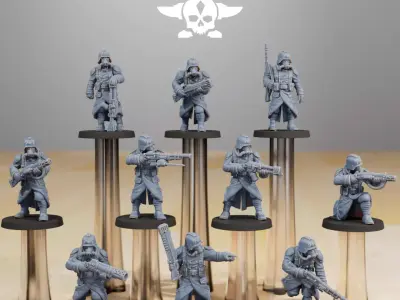 GrimGuard Infantry Builder 3D print model