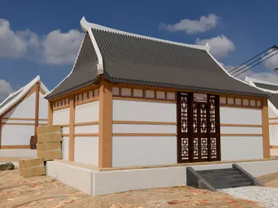 Autumn Village Architecture 3D model