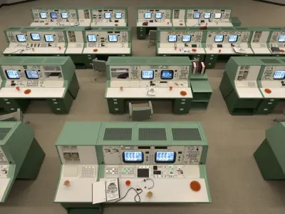  Apollo Mission Operations and Control Room 